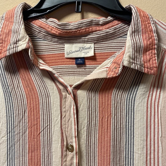 Universal Thread Blush Stripe Button Down - Picture 8 of 14